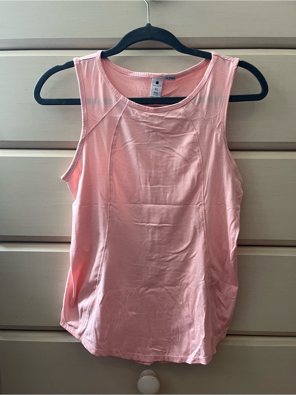 Yogalicious Soft Pink Athletic Scoop Neck Tank